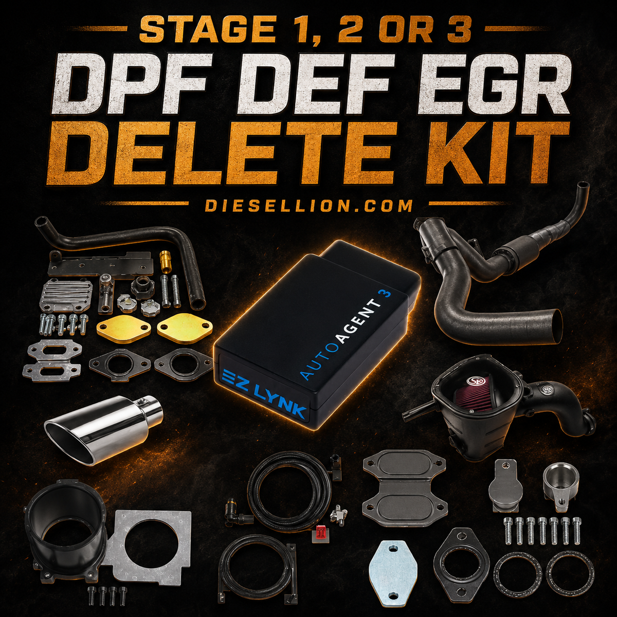 EZ Lynk 3 DPF DEF EGR Delete Kit | 2018 Ram Cummins | Stage 1, 2 or 3