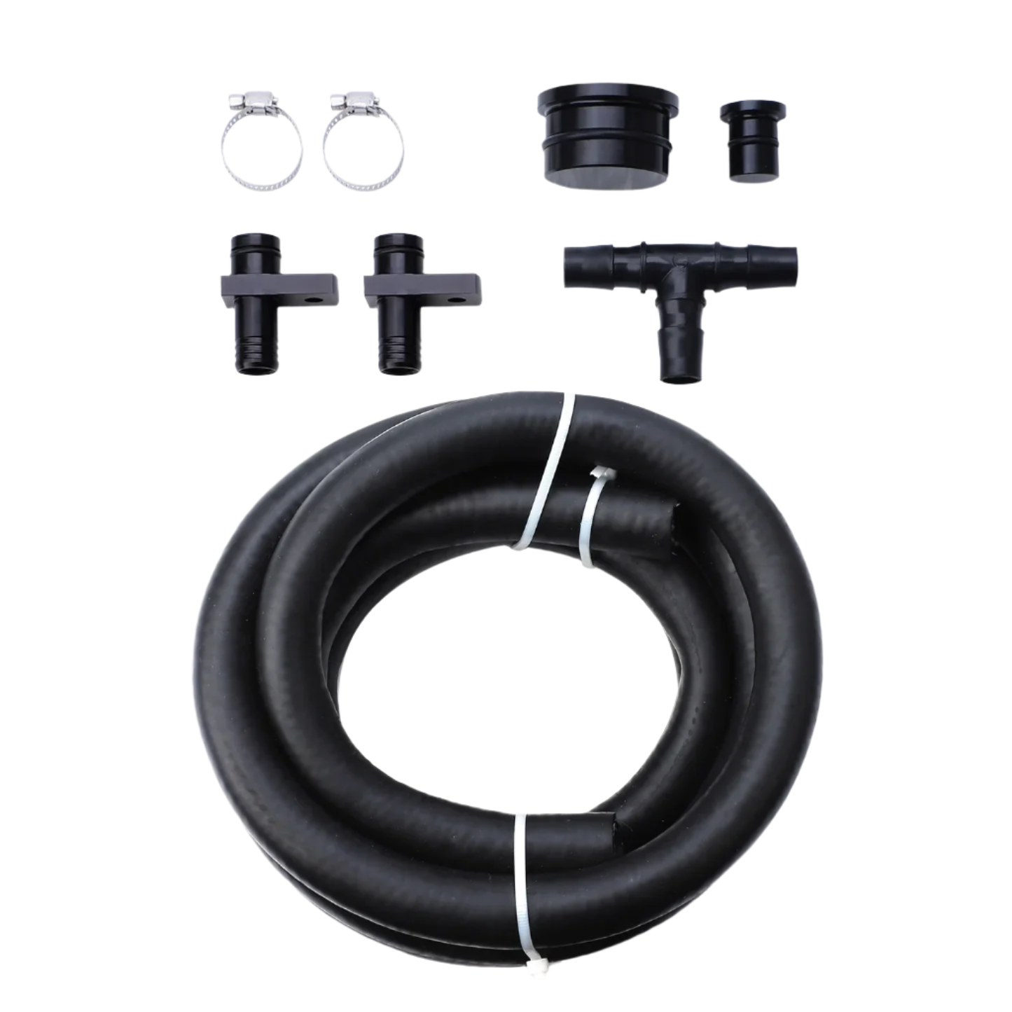 PCV Reroute Kit with 8 ft Hose & Resonator Plug