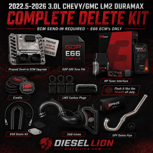 2022.5-2026 3.0L CHEVY/GMC LM2 DURAMAX | COMPLETE DELETE KIT | ECM SEND IN REQUIRED! | E66 ECM's ONLY