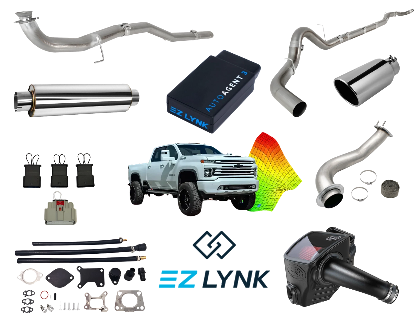 EZ LYNK DPF DEF EGR DELETE KIT | STEALTH TUNES | 2017-2023 CHEVY / GMC DURAMAX