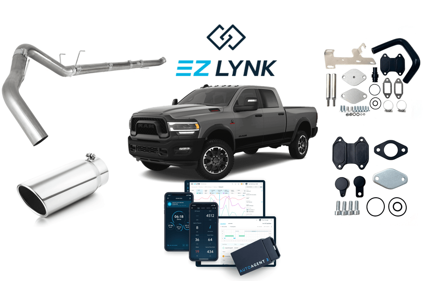 2022-2024 RAM CUMMINS | EZ LYNK WITH SOTF DELETE TUNE | NEW ECM | DPF DEF EGR Delete Kit
